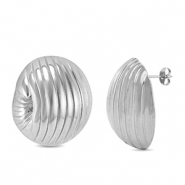 Boucles d'oreilles / puces d’oreilles en acier Inox Argenté