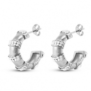 Boucles d'oreilles / puces d’oreilles en acier Inox Argenté