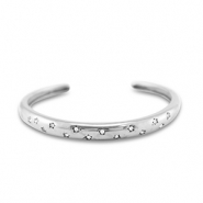 Bracelets en acier Inox jonc Argenté
