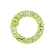 Apprêts colorés anneau porte-clés Vert