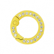 Apprêts colorés anneau porte-clés Jaune