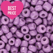 Perles de rocailles 6/0 (4mm) Violet paisley