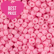Perles de rocailles 8/0 (3mm) Rose