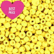Perles de rocailles 8/0 (3mm) Jaune fluo audacieux