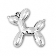 Pendentifs accroche-regard chien ballon Argenté