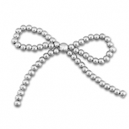 Pendentifs accroche-regard tendance nœud en perles Argenté