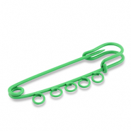 Apprêts colorés épingle décorative avec 5 anneaux Vert