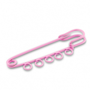 Apprêts colorés épingle décorative avec 5 anneaux Rose