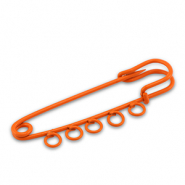 Apprêts colorés épingle décorative avec 5 anneaux Orange