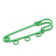 Apprêts colorés épingle décorative avec 3 anneaux Vert