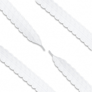 Lacet pour chaussure tendance en dentelle avec cœur Blanc