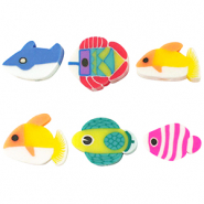 Perles en polymère poisson Multicolore
