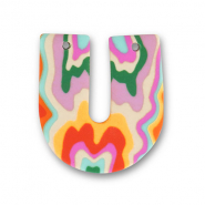 Pendentifs en polymère en forme de U Multicolore