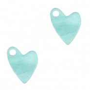 Breloques Plexx coeur Bleu clair