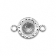 BY31® Connecteur en acier Inox avec serti pour SS29 chaton Argenté