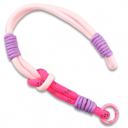 Cordon téléphonique tendance Rose clair-rose néon-lilas-noir