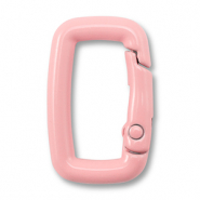 Apprêts colorés porte-clés rectangle Rose clair