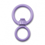 Apprêts colorés porte-clés rond Violet