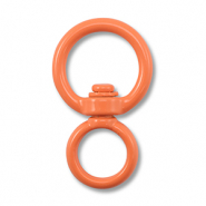 Apprêts colorés porte-clés rond Orange