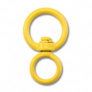 Apprêts colorés porte-clés rond Jaune