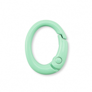 Apprêts colorés porte-clés ovale Vert menthe
