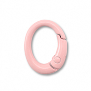 Apprêts colorés porte-clés ovale Rose clair