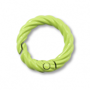 Apprêts colorés anneau porte-clés Vert