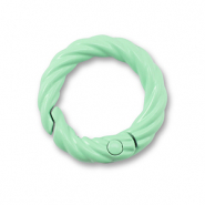 Apprêts colorés anneau porte-clés Vert menthe