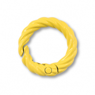 Apprêts colorés anneau porte-clés Jaune