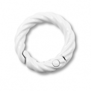 Apprêts colorés anneau porte-clés Blanc