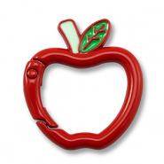 Apprêts colorés porte-clés pomme Rouge-vert