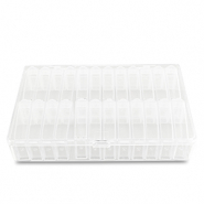 Présentoir bijoux boîte de rangement 24 cases Transparent
