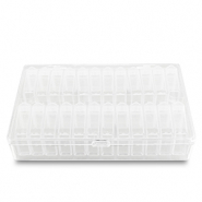 Présentoir bijoux boîte de rangement 24 cases Transparent