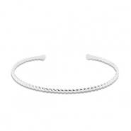 Bracelets en acier Inox jonc Argenté