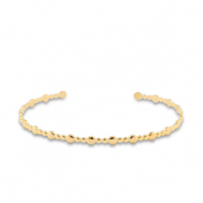 Bracelets en acier Inox jonc Doré