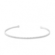 Bracelets en acier Inox jonc Argenté
