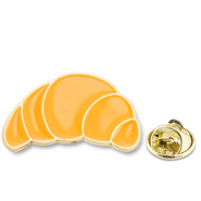 Pins croissant Jaune orange-doré