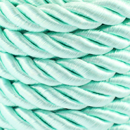 Cordon tendance torsadé 10mm Turquoise clair