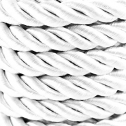 Cordon tendance torsadé 10mm Blanc