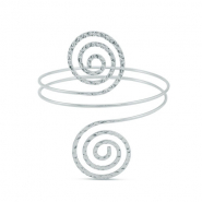 Manchette spirale Argenté