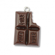 Pendentifs en résine chocolat Marron foncé