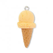 Pendentifs en résine glace Jaune-marron clair