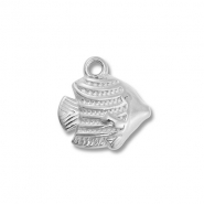 Breloques en acier Inox poisson Argent&eacute;