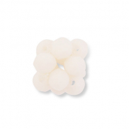 Pendentifs facettées fleur Pêche nude