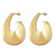 Boucles d'oreilles accroche-regard goutte Doré