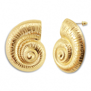 Boucles d'oreilles accroche-regard coquille Doré