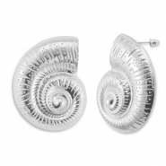 Boucles d'oreilles accroche-regard coquille Argenté