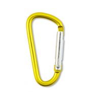 Apprêts colorés porte-clés Jaune doré brillant