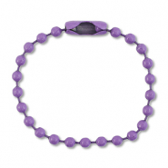 Apprêts colorés chaîne à billes avec fermoir Violet