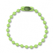 Appr&ecirc;ts color&eacute;s cha&icirc;ne &agrave; billes avec fermoir Vert